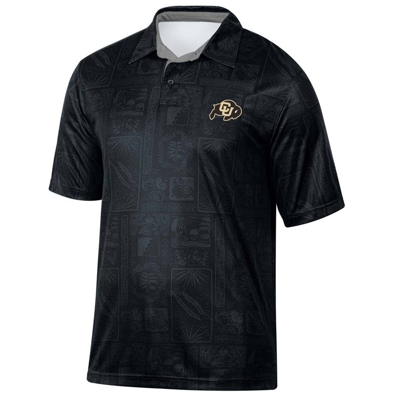 NCAA Colorado Buffaloes Men&#39;s Tropical Polo T-Shirt, 1 of 4