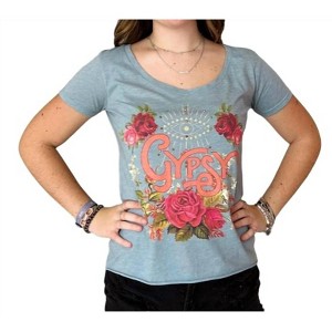 Women's Gypsy Rose Rhinestone Tee - Rose Canyon Ranch - 1 of 4