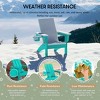 WestinTrends Ashore Kids Outdoor HDPE Plastic Modern Adirondack Patio Chairs with Cup Holders (Set of 2) - 3 of 4