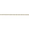 Black Bow Jewelry 1.4mm 10k Yellow Gold Solid Singapore Chain Anklet, 10 Inch - 2 of 4