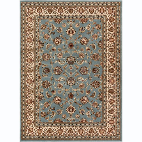 Noble Sarouk Light Blue Persian Floral Oriental Formal Traditional Area ...