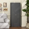 COWLOWN 2-Door Metal Storage Cabinet with Adjustable Shelves, Tall Steel Pantry Locker for Kitchen, Office, Living Room - 3 of 4
