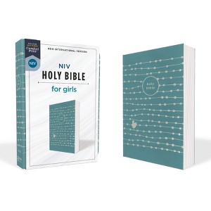 Niv, Holy Bible for Girls, Soft Touch Edition, Leathersoft, Teal, Comfort Print - by  Zondervan (Leather Bound) - 1 of 1