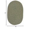 Colonial Mills Softex Check Area Rug - Myrtle Green Check 3'x5' - 2 of 2
