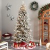 Flocked Spruce Artificial Christmas Tree with Lights and Bendable Branches – Snow-Kissed X-Mas Tree for Holiday Cheer - 2 of 4