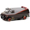 1983 GMC Vandura Van (B.A.'s) Black & Silver (Dirty Ver.) "The A-Team" (1983-1987) TV Series 1/64 Diecast Model by Greenlight - 2 of 3