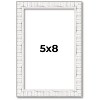 PosterPalooza | Photo Size Textured White Picture Frame - UV Acrylic, Foam Board Backing, Hanging Hardware - 2 of 4