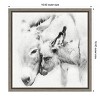 Amanti Art Donkey Portrait III by PHBurchett Canvas Wall Art Print Framed 16 x 16-in. - 4 of 4