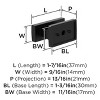 Amerock Socle 1-7/16 inch Length Cabinet or Furniture Knob - 4 of 4