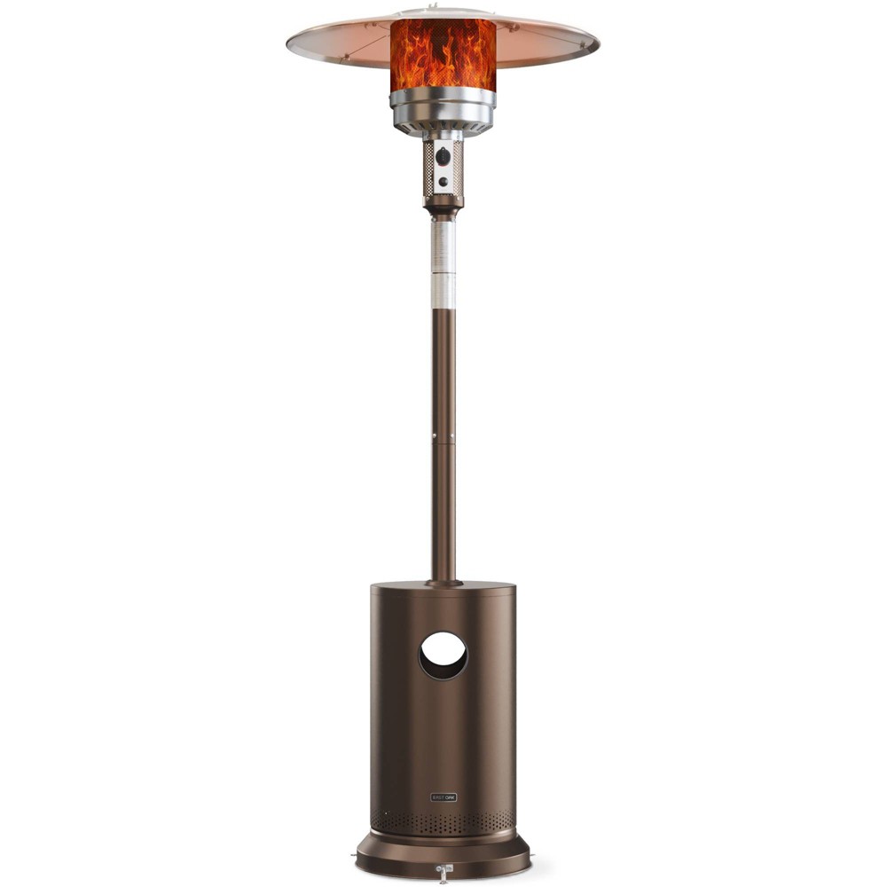 East Oak 31.9"x86.6" Propane Heater: Iron Frame, 10ft Heat Radius, No Tools Assembly