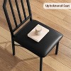 Small Dining Table for 2 with Ultra Comfortable PU Cushion, Small Table and Chairs Set of 2 Chairs for Home Kitchen, Apartment - 4 of 4