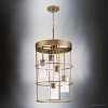 Urban Ambiance Luxury Modern Indoor Chandelier,  23-5/8''H x 15-1/2"W x 15-1/2''D,  Aged Bronze Finish, UHP4498 - 3 of 4