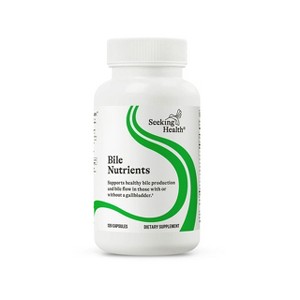 Seeking Health Bile Nutrients, Optimal Support for Gallbladder Health, 5 Nutrients + 9 Herbs, Liver Support, Enhances Fat Digestion (120 capsules)* - 1 of 4