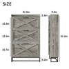 Shoe Storage Cabinet with 3 Flip Drawers - 2 of 4