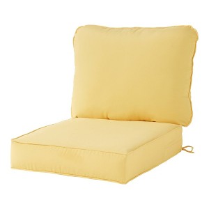 Kensington Garden 2pc Outdoor Chair Back Cushion Set - 1 of 4