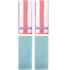 REGALWOVEN 4 Pcs Bathroom Hotel and Spa Waffle Cotton Hand Towels - 1 of 4