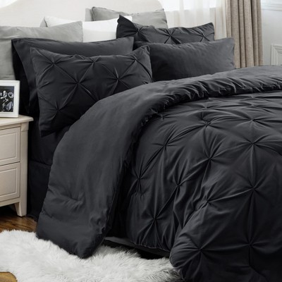 Bedsure Comforter Set – Solid Diamond Pintuck Design Bedding, Elegant and Soft Bed in a Bag for All Seasons