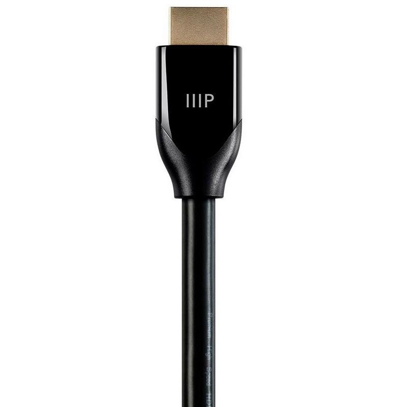 Monoprice HDMI Cable - 25 Feet - Black | Certified Premium, High Speed, 4K@60Hz, HDR, 18Gbps, 24AWG, YUV 4:4:4, Compatible with UHD TV and More, 3 of 5