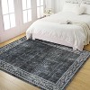 coucheta Multi-size Washable Area Rug for Bedroom, Modern Geometric Bordered Low Pile Soft Non Slip Throw Carpet Indoor, for Living Room, Dining - 2 of 4