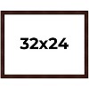 PosterPalooza | Distressed Brown Picture Frame - UV Acrylic, Backing Board, Hanging Hardware Included - 2 of 4