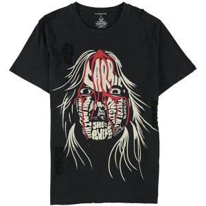 Elevenparis Mens Carrie Face Horror Graphic T-Shirt - 1 of 2