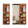 Wall Mounted Full Length Mirror with Shelf, Full Body Mirror with Pegboard, Wall Bathroom Makeup Mirror for Bedroom Living Room Dressing Room - 4 of 4