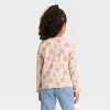 Toddler Girls' Long Sleeve Ribbed Shirt - Cat & Jack™ - 2 of 3