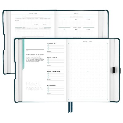 Blue Undated Weekly and Monthly Planner with Hard Cover