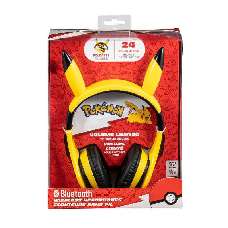 eKids Pokemon Bluetooth Wireless Headphones - Yellow, 6 of 8
