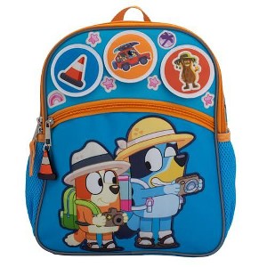 Bluey Interactive 12 Mini Backpack For Kids, Bluey & Bingo School Bag for Pre-School & Kindergarten, Blue - 1 of 3