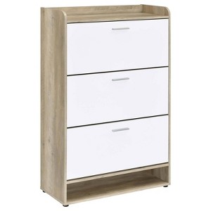 Coaster Denia 3 Tier Modern Wood Shoe Cabinet - 1 of 4