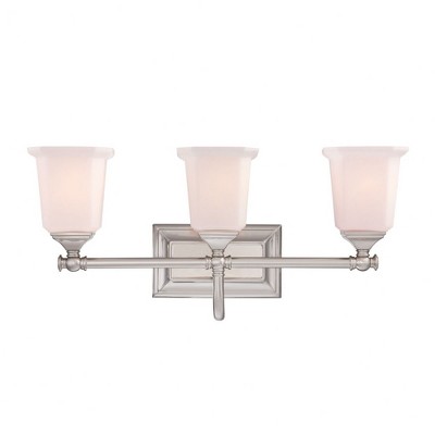 Quoizel Lighting Nicholas 3 - Light Vanity in  Brushed Nickel