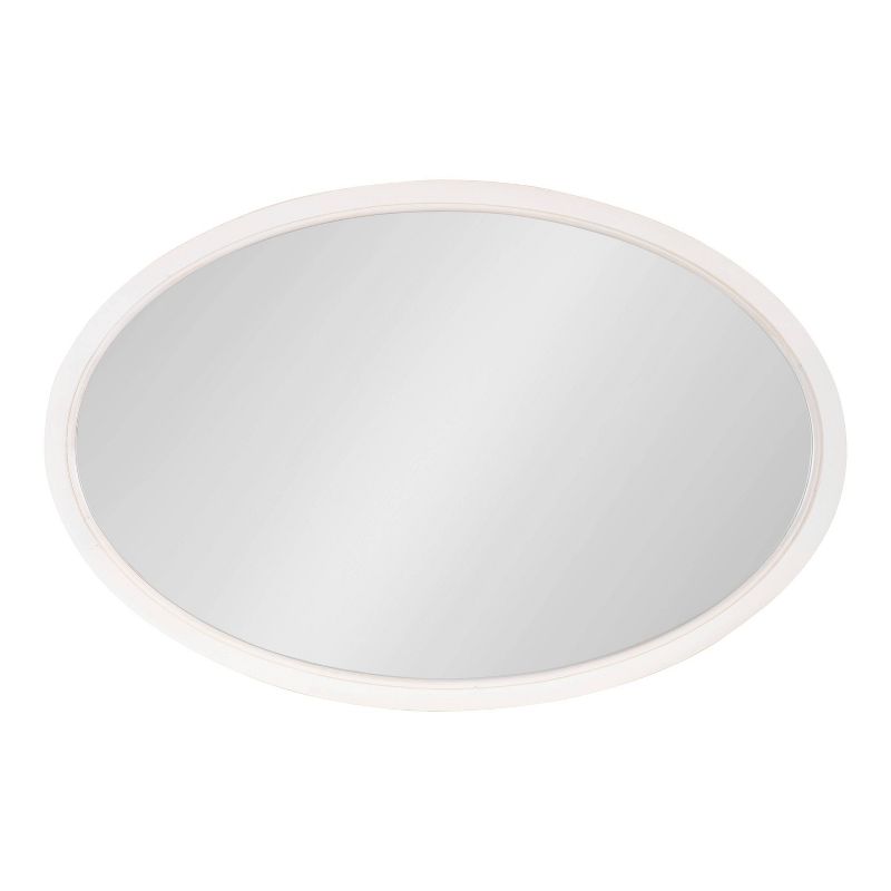 24&#34; x 36&#34; Hogan Oval Decorative Framed Wall Mirror White - Kate &#38; Laurel All Things Decor, 3 of 9
