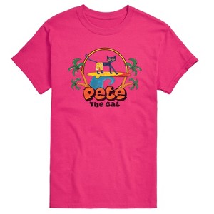Men's - Pete the Cat - Retro Surf Short Sleeve Graphic T-Shirt - 1 of 4