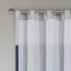 Kumasinova 84" Transitional Flat Fold Curtains Panel,Kitchen Curtains with Lining,Window Curtains for Living Room & Bedroom - 3 of 4