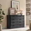 Zeus & Ruta Fluted 52" Modern Wood Dresser with 8 Drawers, Curved Design for Living Room & Hallway Storage - 4 of 4