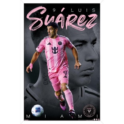 Trends International MLS Inter Miami CF - Luis Suárez 25 Framed Wall Poster Prints