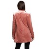 Women's Shiny Velvet Peak Lapel Single Blazer - BiBi - 3 of 3