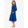 Jessica London Women's Plus Size Long Sleeve Stretch Ponte Dress - 4 of 4