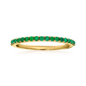 RS Pure by Ross-Simons 0.20 ct. t.w. Emerald Ring in 14kt Yellow Gold - 1 of 4
