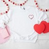 Simply Sage Market Women's Graphic Sweatshirt Embroidered Love Cursive Heart - 3 of 4