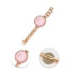 Unique Bargains Women's Fashion Flowers Hair Clips Gold Tone Pink 5 Pcs - 3 of 3