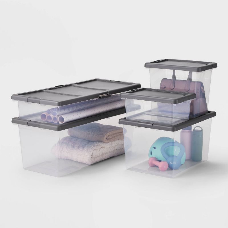 Underbed Latching Clear Storage Box - Brightroom&#8482;, 5 of 6