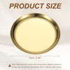 Unique Bargains Stainless Steel Decorative Round Jewelry Serving Trays for Candle Drink - 2 of 4