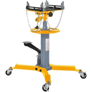 Acekool Hydraulic Transmission Jack, 1322 lbs (3/5 Ton) Capacity, 2-Stage Telescoping Lift 33.5-69", Non-Slip Tray, Foot Pedal, Swivel Wheels - 1 of 4