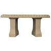 16" Resin Garden Bench Statuary - Sand - Emsco - 2 of 4