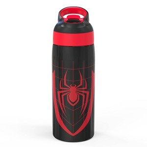 Zak Designs 19 fl oz Stainless Steel Vacuum Insulated Riverside Spider-Man Water Bottle: Kids & Boys Drinkware, Dishwasher-Safe - 1 of 4