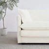 Chenille Single Seat Sofa with Toss Pillow, Deep Cushioned Reading Armchair with Modular Design for Living Room & Bedroom-Cuddlewood - 2 of 4