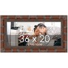PosterPalooza | 36x20 Wide Bamboo Picture Frame, UV Acrylic, 4 Finishes - Brown, Black, Silver, and Natural - 2 of 4