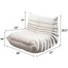 SYFERLORY Soft beanbag chair, lazy floor sofa, single seat sofa sofa memory foam - 2 of 4